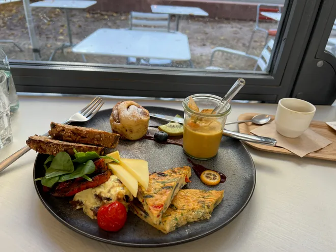 Breakfast on a table